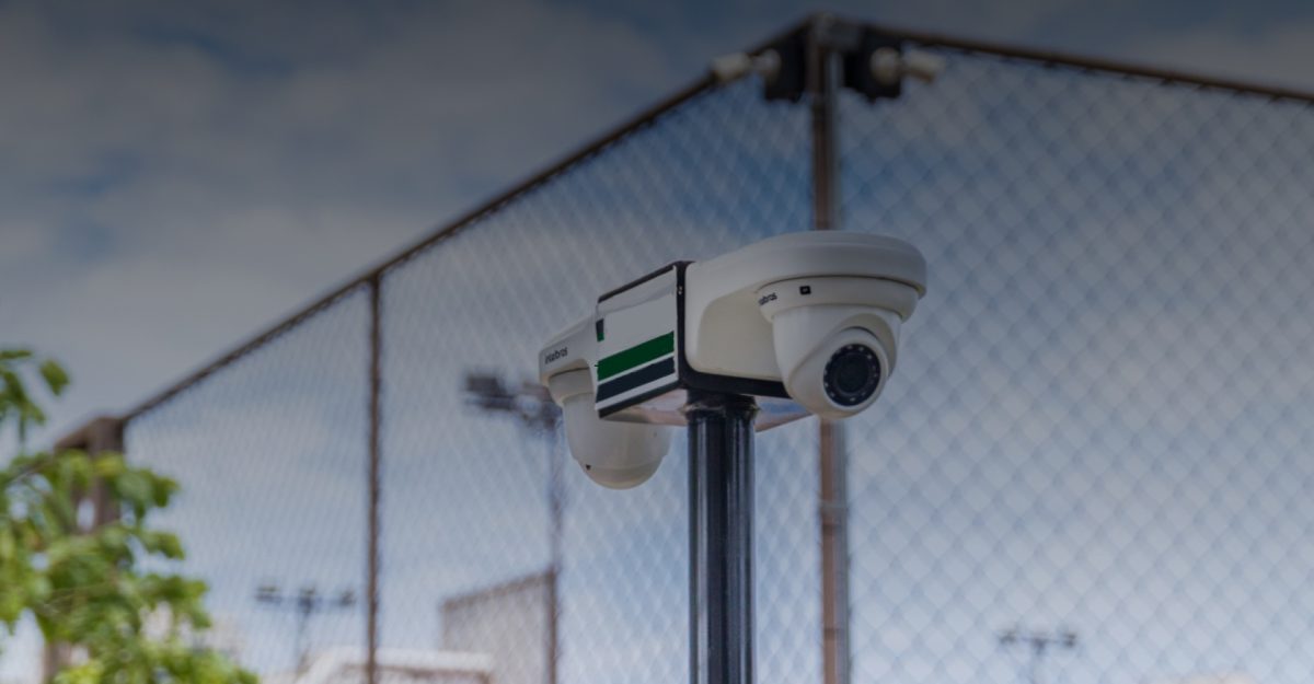 Câmeras de segurança CFTV da Asodre para monitoramento externo